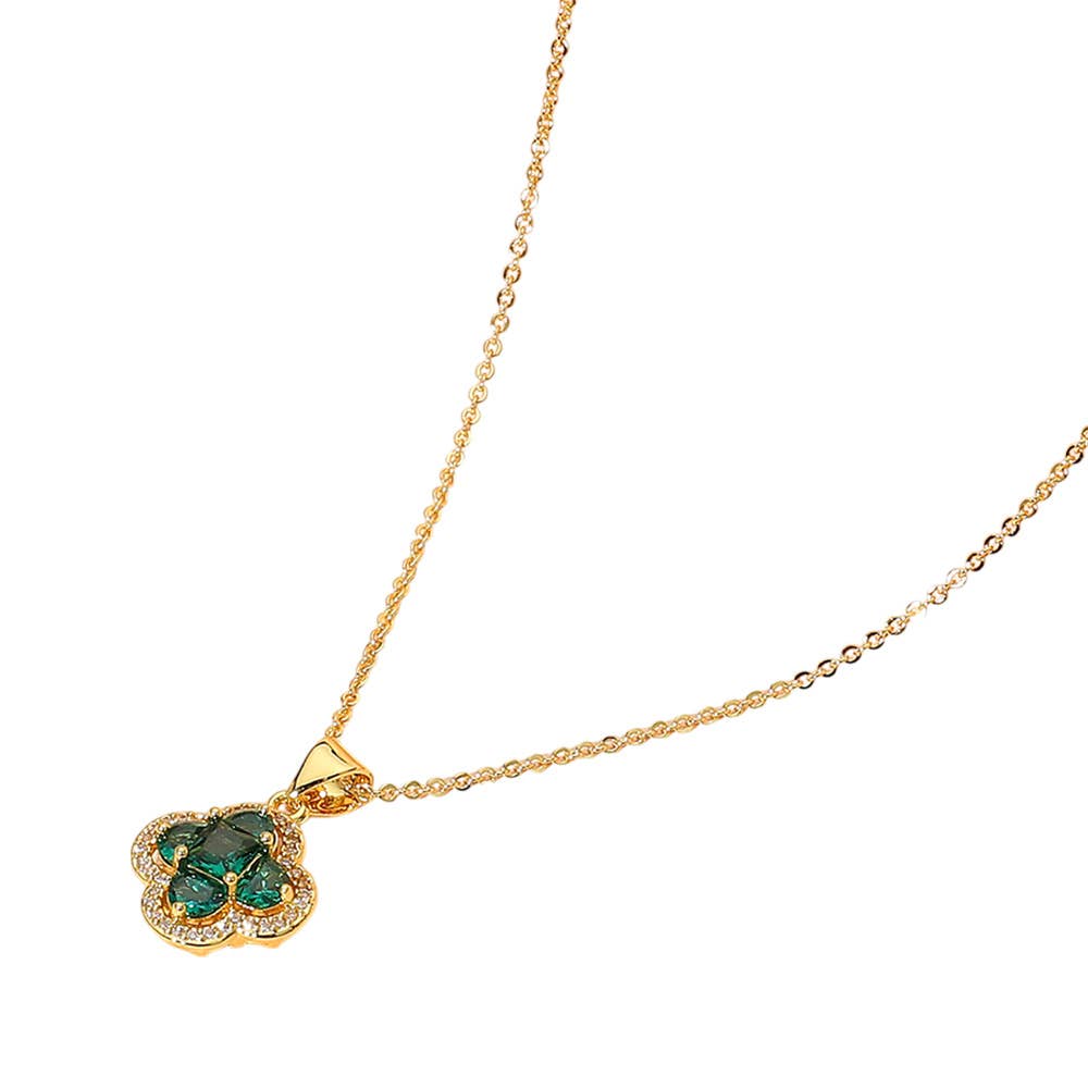 Véda Charm Green Stone