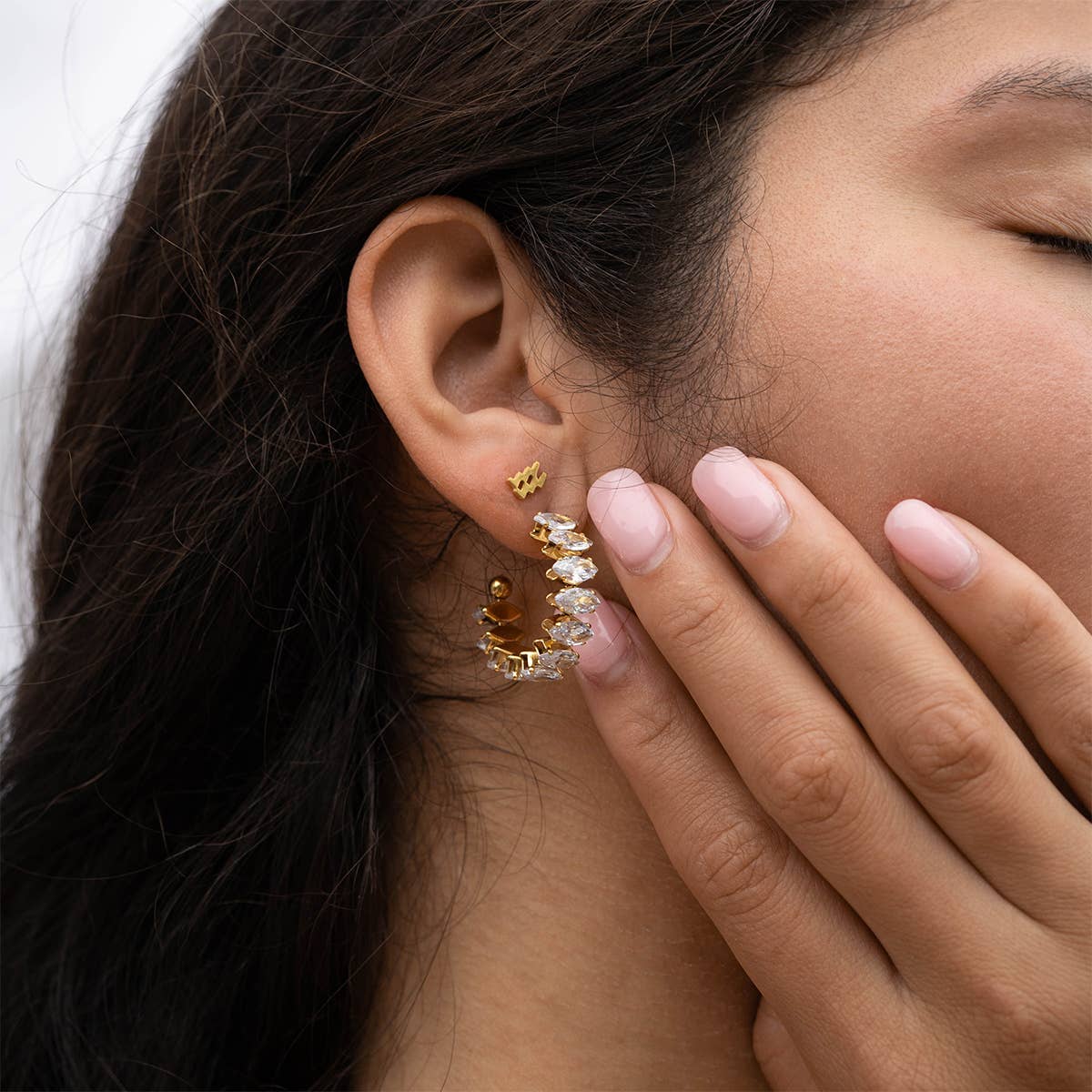 Solène Hoops 18K Gold